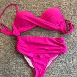 Vibrant Pink Bikini Set. NWOT